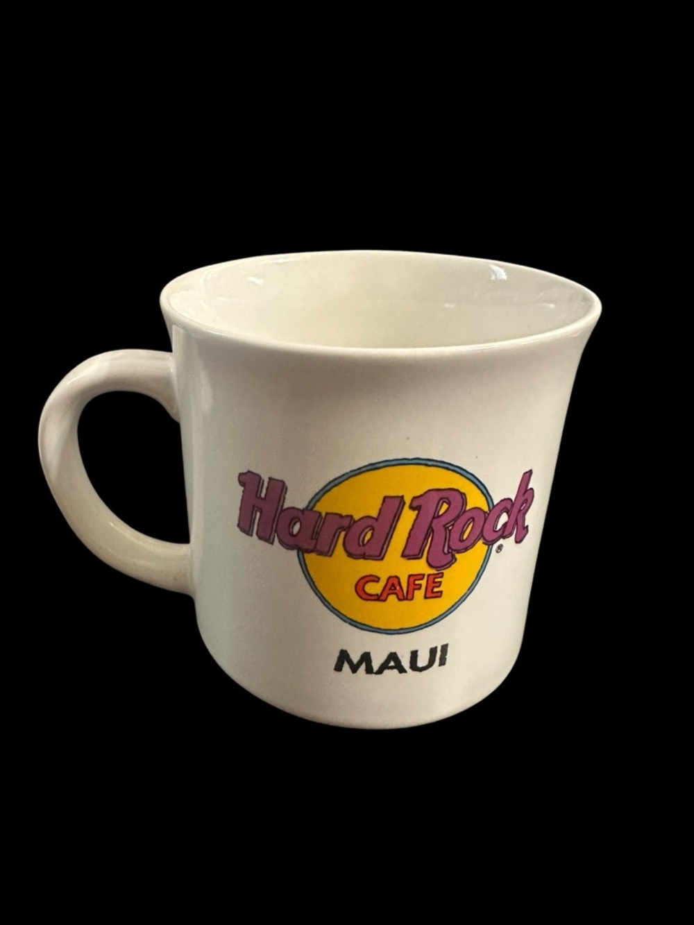 Hard Rock Cafe Maui Coffee Cup White Surfboard 1991 Vintage